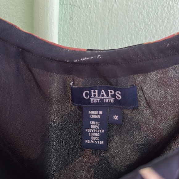 Chaps by Ralph Lauren. Size 1X. Ruffle two tier hem.Elasticized top.dress/skirt. - Picture 3 of 3